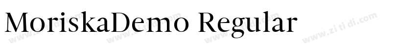 MoriskaDemo Regular字体转换